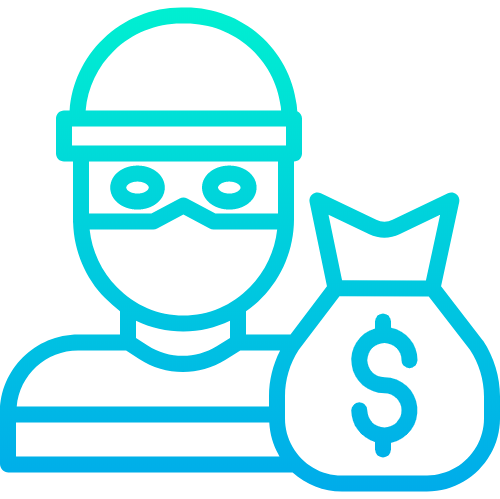 The determining factors in the severity of the charges are the value of the money or item taken, and the method used for taking it.